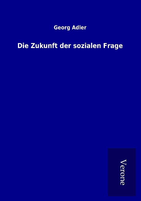 Die Zukunft der sozialen Frage - Georg Adler