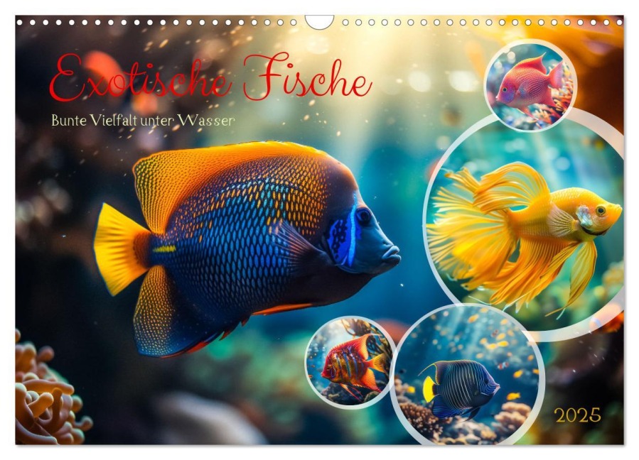 Exotische Fische (Wandkalender 2025 DIN A3 quer), CALVENDO Monatskalender - Steffen Gierok-Latniak