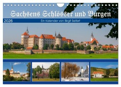 Cover-Bild zum Titel 'Sachsens Schlösser und Burgen (Wandkalender 2026 DIN A4 quer), CALVENDO Monatskalender' von 'Birgit Harriette Seifert'