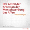 Cover-Bild zum Titel 'Der Anteil der Arbeit an der Menschwerdung des Affen' von 'Friedrich Engels'