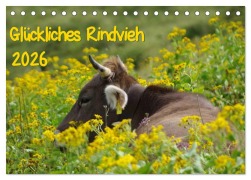 Cover-Bild zum Titel 'Glückliches Rindvieh 2026 (Tischkalender 2026 DIN A5 quer), CALVENDO Monatskalender' von 'Sebastian Güttler'