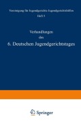Cover-Bild zum Titel 'Verhandlungen des 6. Deutschen Jugendgerichtstages' von 'Mülle Müller, Kral Krall, E. V. Liszt, Wüteric Wüterich, Charlotte Meyer'