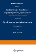 Cover-Bild zum Titel 'Jahresbericht über die Beobachtungs-Ergebnisse' von 'A. Müttrich'