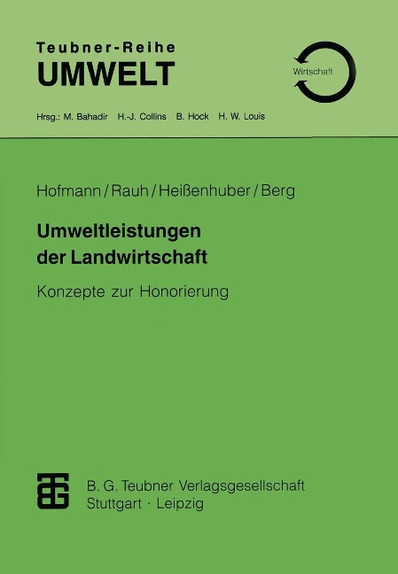 Umweltleistungen der Landwirtschaft - Rudolf Rauh, Alois Heissenhuber, Ernst Berg