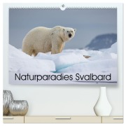 Naturparadies Svalbard (hochwertiger Premium Wandkalender 2026 DIN A2 quer), Kunstdruck in Hochglanz - David Oberholzer - www. davidoberholzer. ch