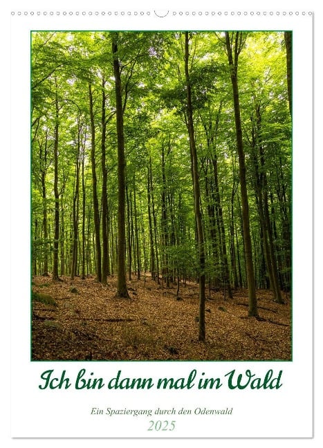 Ich bin dann mal im Wald (Wandkalender 2025 DIN A2 hoch), CALVENDO Monatskalender - Peter Krieger