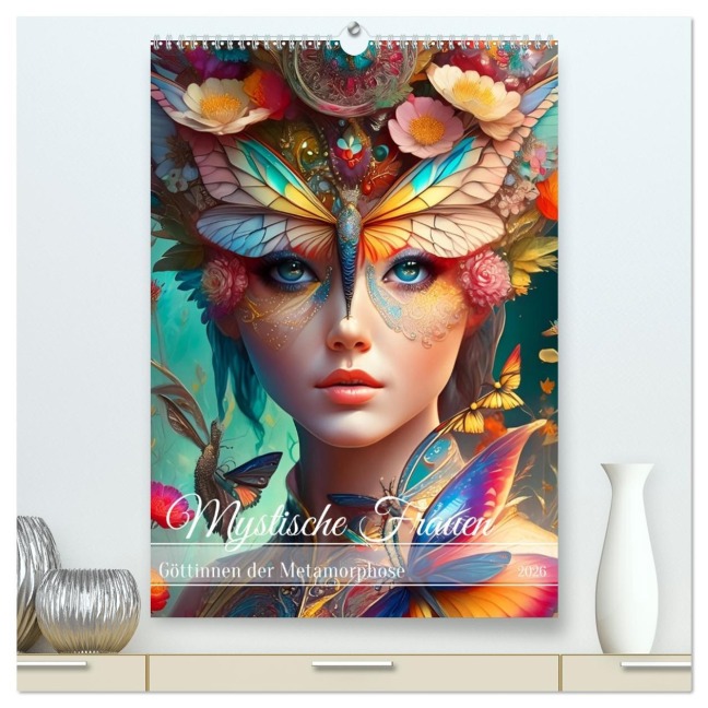 Mystische Frauen - Göttinnen der Metamorphose (hochwertiger Premium Wandkalender 2026 DIN A2 hoch), Kunstdruck in Hochglanz - Fotodesign Verena Scholze