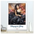 Eleganz im Glanz. Zauberhaft im Abendkleid (hochwertiger Premium Wandkalender 2024 DIN A2 hoch), Kunstdruck in Hochglanz - Rose Hurley