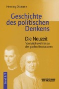 Cover-Bild zum Titel 'Geschichte des politischen Denkens' von 'Henning Ottmann'