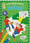Cover-Bild zum Titel 'Fußball. Buntes Sticker-Malbuch' von ''