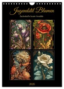 Jugendstil Blumen (Wandkalender 2026 DIN A4 hoch), CALVENDO Monatskalender - Sabine Löwer