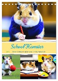 School Hamster - Eifrige KI Hamster präsentieren ihre Hamsterschule (Tischkalender 2025 DIN A5 hoch), CALVENDO Monatskalender - Fred Schimak
