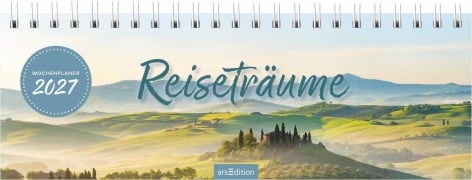 Cover-Bild zum Titel 'Tischkalender Reiseträume 2027' von ''