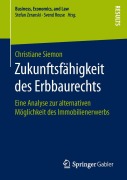Cover-Bild zum Titel 'Zukunftsfähigkeit des Erbbaurechts' von 'Christiane Siemon'