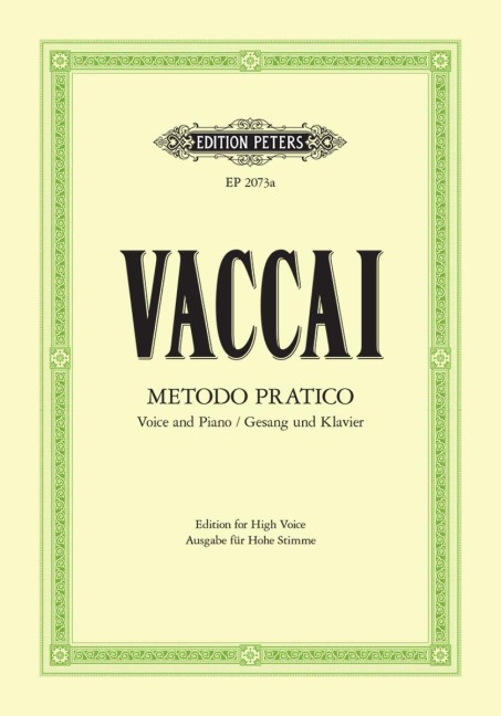 Practical Method (High Voice and Piano) - Nicola Vaccai