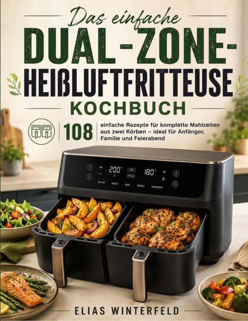 Das einfache Dual-Zone-Heißluftfritteuse Kochbuch - Elias Winterfeld