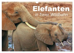 Elefanten in freier Wildbahn (Wandkalender 2025 DIN A3 quer), CALVENDO Monatskalender - Elisabeth Stanzer