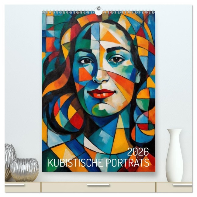 Kubistische Porträts (hochwertiger Premium Wandkalender 2026 DIN A2 hoch), Kunstdruck in Hochglanz - Werner Braun