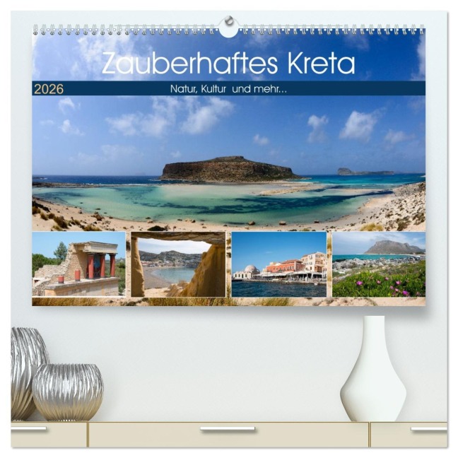 Zauberhaftes Kreta (hochwertiger Premium Wandkalender 2026 DIN A2 quer), Kunstdruck in Hochglanz - Frauke Scholz