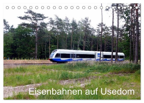 Eisenbahnen auf Usedom (Tischkalender 2025 DIN A5 quer), CALVENDO Monatskalender - Wolfgang Gerstner