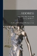 Cover-Bild zum Titel 'Address: Two Periods In The History Of The Supreme Court' von 'David Josiah Brewer'