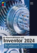 Cover-Bild zum Titel '3D-Konstruktionen mit Autodesk Inventor 2024' von 'Detlef Ridder'