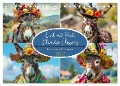 Esel mit Hut! Blumige Eleganz für ein modisches Märchen (Tischkalender 2025 DIN A5 quer), CALVENDO Monatskalender - Rose Hurley