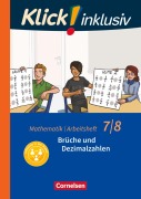 Cover-Bild zum Titel 'Klick! inklusiv 7./8. Schuljahr - Arbeitsheft 2 - Brüche und Dezimalzahlen' von 'Elisabeth Jenert, Petra Kühne'