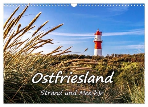 OSTFRIESLAND Strand und Mee(h)r (Wandkalender 2025 DIN A3 quer), CALVENDO Monatskalender - Andrea Dreegmeyer