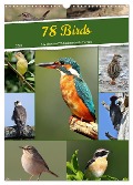 78 Birds (Wall Calendar 2024 DIN A3 portrait), CALVENDO 12 Month Wall Calendar - Leo Bucher