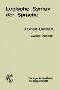 Cover-Bild zum Titel 'Logische Syntax der Sprache' von 'Rudolf Carnap'