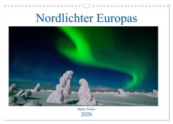 Cover-Bild zum Titel 'Nordlichter Europas (Wandkalender 2026 DIN A3 quer), CALVENDO Monatskalender' von 'Björn Alicke'