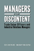 Cover-Bild zum Titel 'Managers of Discontent' von 'Diane H. Watson'