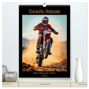 Cover-Bild zum Titel 'Gravity Rebels - Extrem-Motocross in Action (hochwertiger Premium Wandkalender 2026 DIN A2 hoch), Kunstdruck in Hochglanz' von 'Andreas Spreider'