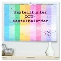 Pastellbunter DIY-Bastelkalender (hochwertiger Premium Wandkalender 2024 DIN A2 quer), Kunstdruck in Hochglanz - Carola Vahldiek