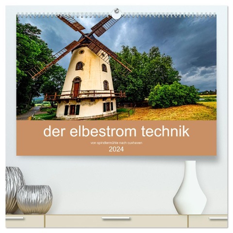 der elbestrom technik (hochwertiger Premium Wandkalender 2024 DIN A2 quer), Kunstdruck in Hochglanz - Steffen Sennewald