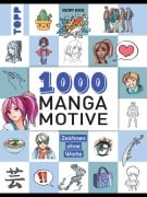 Cover-Bild zum Titel '1000 Manga Motive zeichnen' von 'Gecko Keck'