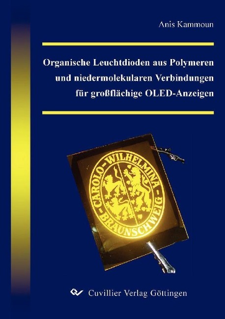 Organische Leuchtdioden aus Polymeren und niedermolekularen Verbindungen f¿ur großfl¿achige OLED-Anzeigen - 