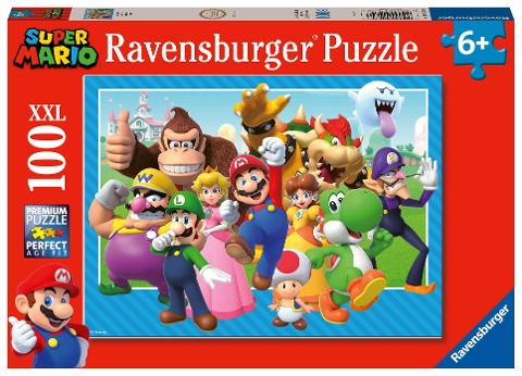 Kinderpuzzle 100 XXL Teile - Nintendo Super Mario - Los geht's! - 