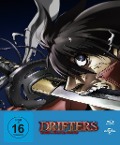 Cover-Bild zum Titel 'Drifters - Battle in a Brand-new World War' von 'Kohta Hirano, Hideyuki Kurata, Yôsuke Kuroda, Yasushi Ishii, Hayato Matsuo'