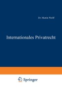 Cover-Bild zum Titel 'Internationales Privatrecht' von 'Martin Wolff'