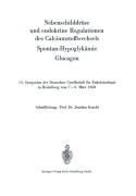 Cover-Bild zum Titel 'Nebenschilddrüse und endokrine Regulationen des Calciumstoffwechsels' von ''