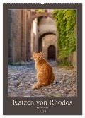 Katzen von Rhodos (Wandkalender 2024 DIN A2 hoch), CALVENDO Monatskalender - Katho Menden