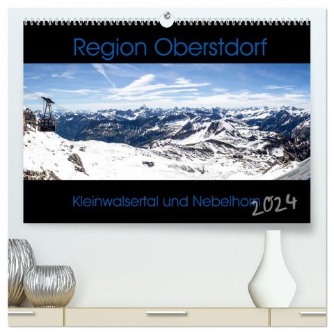 Region Oberstdorf - Kleinwalsertal und Nebelhorn (hochwertiger Premium Wandkalender 2024 DIN A2 quer), Kunstdruck in Hochglanz - Horst Eisele