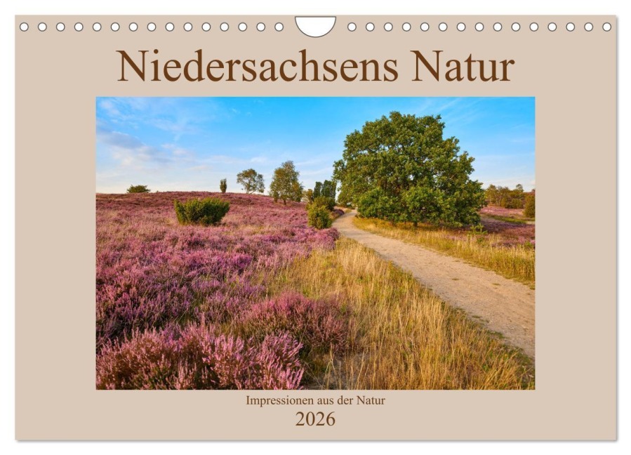 Niedersachsens Natur (Wandkalender 2026 DIN A4 quer), CALVENDO Monatskalender - Olaf Jürgens