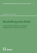 Cover-Bild zum Titel 'Beschaffung unter Risiko' von 'Alexander F. J. Hasenau'