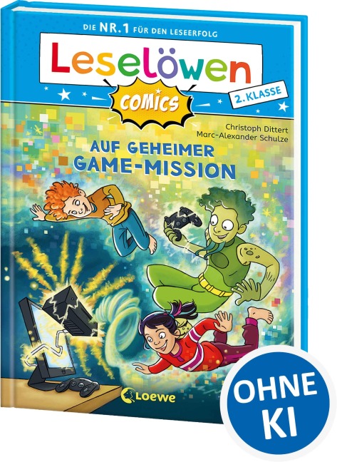 Leselöwen Comics 2. Klasse - Auf geheimer Game-Mission - Christoph Dittert