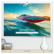 Cover-Bild zum Titel 'Speedboote (hochwertiger Premium Wandkalender 2026 DIN A2 quer), Kunstdruck in Hochglanz' von 'Torsten Irmer'