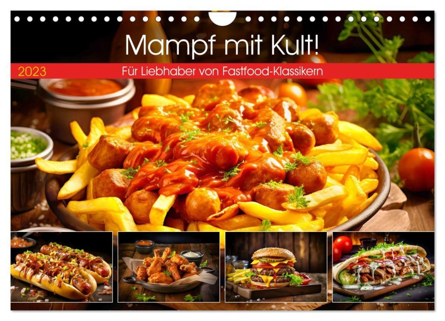 Mampf mit Kult! - Für Liebhaber von Fastfood-Klassikern (Wandkalender 2026 DIN A4 quer), CALVENDO Monatskalender - Anja Frost