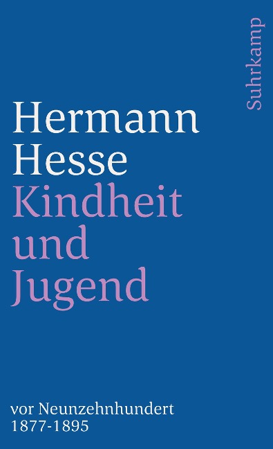 Kindheit und Jugend vor Neunzehnhundert - Hermann Hesse